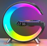 New Intelligent G Shaped LED Lamp Bluetooth Speake Wireless Charger Atmosphere Lamp App Control For Bedroom Home Decor - Image 3