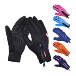 Winter Gloves Touch Screen Riding Motorcycle Sliding Waterproof Sports Gloves With Fleece - Image 4