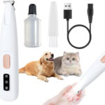 Dog Paw Trimmer Electric Dog Trimmer For Paws Pet Paws Trimmer With Led Light Rechargeable Low Noise Pet Trimmer Hair Clipper