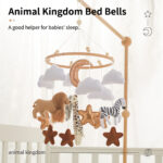 Room Hand-eye Coordination Decoration Wind Chimes Crib Felt Forest Animal Cloud Moon Bed Bell - Image 7