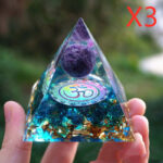 Pyramid Decoration Natural Crystal Gravel Energy Tower - Image 6