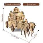 Home Fashion Simple Princess Amelia Carriage Modeling Puzzle Toys - Image 3