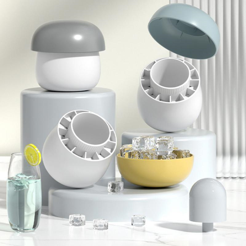 1bce1129-fb37-4972-b63e-706c5fb92f7c.jpg Ice Block Mold Silicone Mushroom Ice Cup Frozen Refrigerator Ice Grid Box Durable Easy Demould Bucket Homemade Crushed Ice Maker Ktichen Gadgets - Image 1