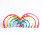 Jigsaw Puzzle Large 12-piece Arch Bridge Rainbow Building Blocks Early Childhood Education Toys - Image 3
