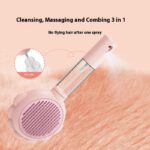 2 In 1 Self Cleaning Dog Brush Comb With Spray Pets Grooming Hair Remover Combs Brush Floating Hair Pet Grooming Brush Pet Products - Image 3