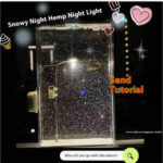 Magic Snowy Landscape Night Lights Small Street Light Snowy Flowing Night DIY Christmas Lights Christmas Desktop Decor Handmade - Image 7