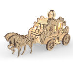 Home Fashion Simple Princess Amelia Carriage Modeling Puzzle Toys - Image 6
