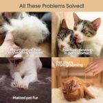 Upgrade Pet Grooming Gloves Cat Brushes For Gentle Shedding  Efficient Pets Hair Remover Mittens Dog Washing Gloves For Long And Short Hair Dogs Cats  Horse - Image 4