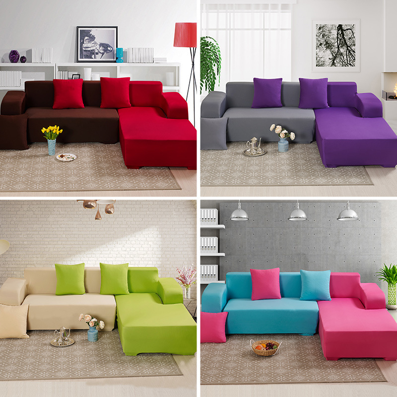 5221403884944.jpg Solid Corner Sofa Covers Couch Slipcovers Elastica Material Sofa Skin Protector Cover Sofa Armchair - Image 1