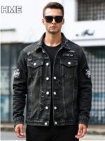 Form-fitting Denim Jacket For Men - Image 7