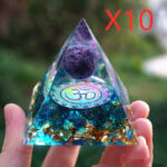 Pyramid Decoration Natural Crystal Gravel Energy Tower - Image 7