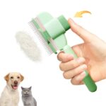 Professional Pet Comb For Dogs And Cats With Release Button Flea Cat Combs For Cats And Dogs - Easy To Use And Durable Grooming Tool Pet Products - Image 2