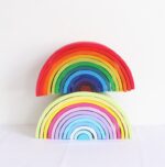 Jigsaw Puzzle Large 12-piece Arch Bridge Rainbow Building Blocks Early Childhood Education Toys