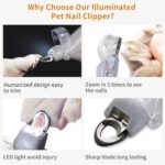 Pet LED With Light Nail Scissors Dogs And Cats Cleaning Scissors Beauty Luminous Nail Clippers - Image 7