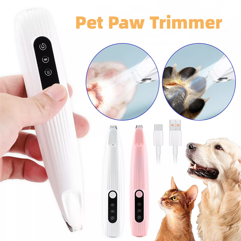 a1e87270-2696-4fb1-ab40-331ccd146846.jpg Pets Efficient LED Shaving Cat Dog Foot Hair Electric Clipper Pet Products - Image 1