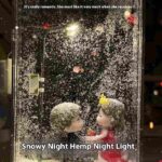 Magic Snowy Landscape Night Lights Small Street Light Snowy Flowing Night DIY Christmas Lights Christmas Desktop Decor Handmade - Image 5