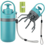 Portable Lightweight Dog Pooper Scooper With Built-in Poop Bag Dispenser Eight-claw Shovel For Pet Toilet Picker Pet Products - Image 2