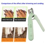 2 In 1 Pet Nail Clippers With Led Light Dog Cat Special Blood Line Scissors Multifunction Animals Paw Nail Trimmer Pet Supplies - Image 3