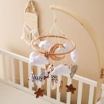 Room Hand-eye Coordination Decoration Wind Chimes Crib Felt Forest Animal Cloud Moon Bed Bell - Image 3