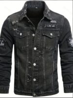 Form-fitting Denim Jacket For Men - Image 5